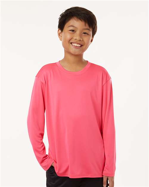 Wholesale All-Sport Performance Youth Pro-Lock Performance Long Sleeve T-Shirt