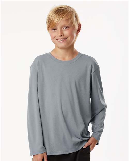 Wholesale All-Sport Performance Youth Pro-Lock Performance Long Sleeve T-Shirt