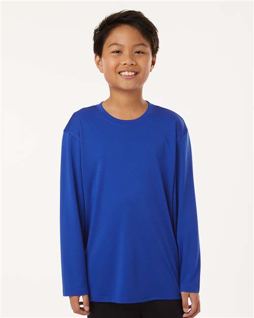Wholesale All-Sport Performance Youth Pro-Lock Performance Long Sleeve T-Shirt