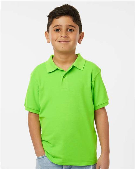 Wholesale All-Sport Performance Youth Pique Polo