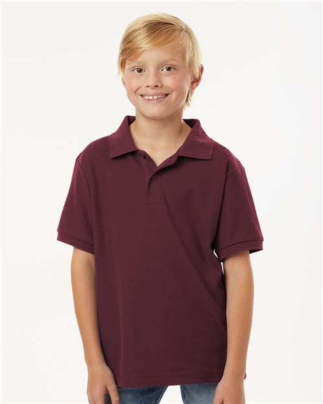 Wholesale All-Sport Performance Youth Pique Polo