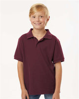 Wholesale All-Sport Performance Youth Pique Polo