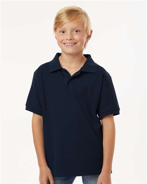 Wholesale All-Sport Performance Youth Pique Polo