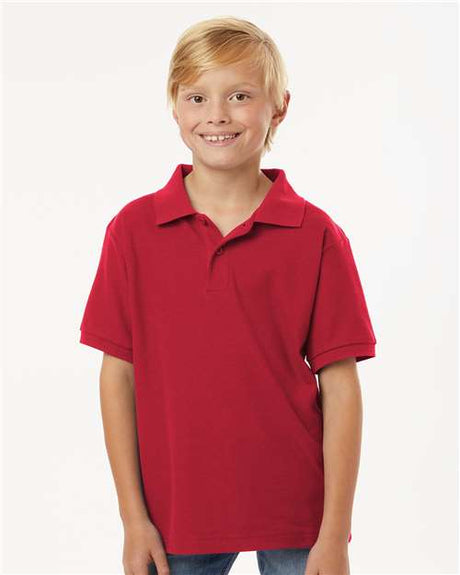 Wholesale All-Sport Performance Youth Pique Polo