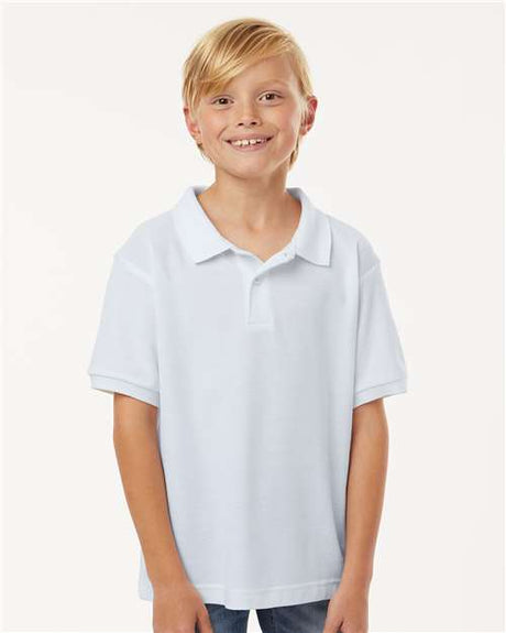 Wholesale All-Sport Performance Youth Pique Polo