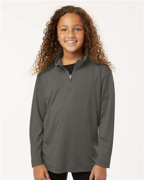 Wholesale All-Sport Performance Youth Pro-Lock Performance Quarter-Zip Pullover