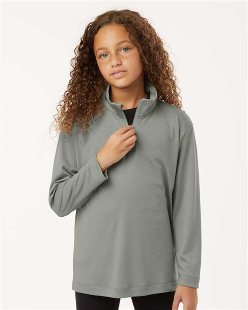 Wholesale All-Sport Performance Youth Pro-Lock Performance Quarter-Zip Pullover