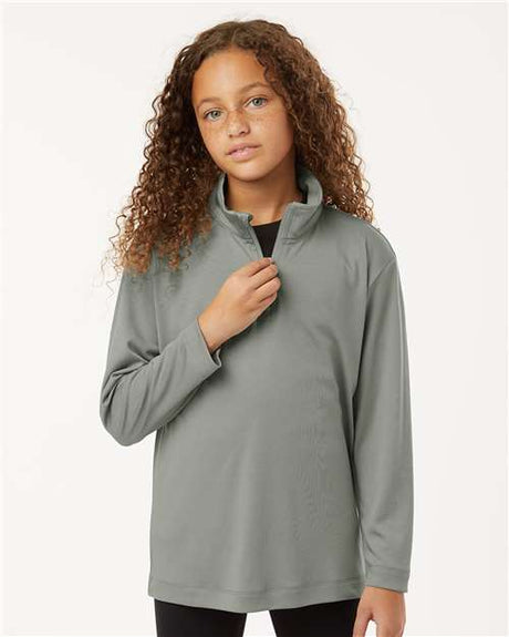 Wholesale All-Sport Performance Youth Pro-Lock Performance Quarter-Zip Pullover