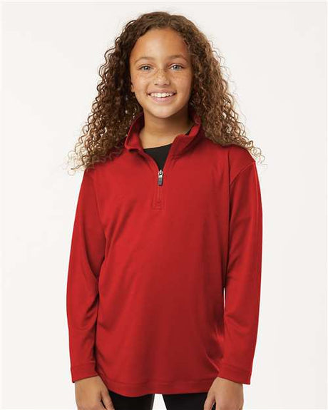 Wholesale All-Sport Performance Youth Pro-Lock Performance Quarter-Zip Pullover
