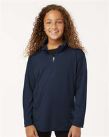Wholesale All-Sport Performance Youth Pro-Lock Performance Quarter-Zip Pullover