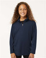 Wholesale All-Sport Performance Youth Pro-Lock Performance Quarter-Zip Pullover