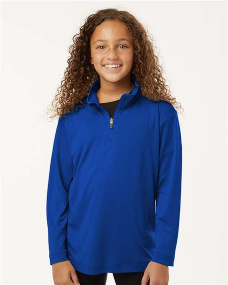 Wholesale All-Sport Performance Youth Pro-Lock Performance Quarter-Zip Pullover