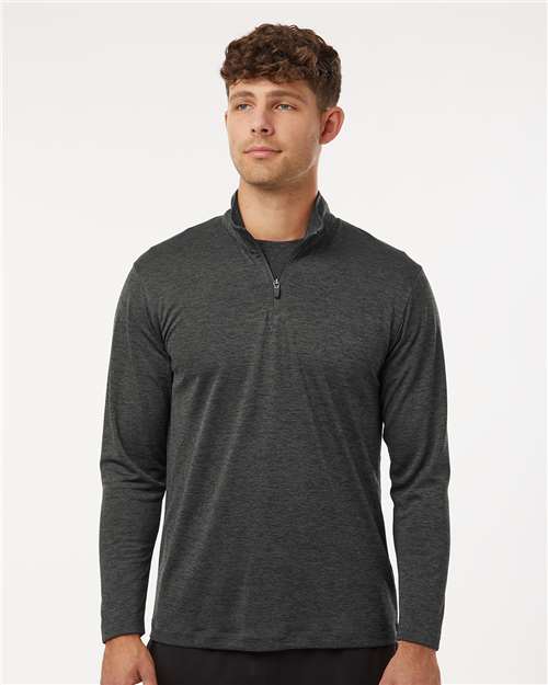 Wholesale All-Sport Performance Men's Pro-Lock Performance Mélange Quarter-Zip Pullover