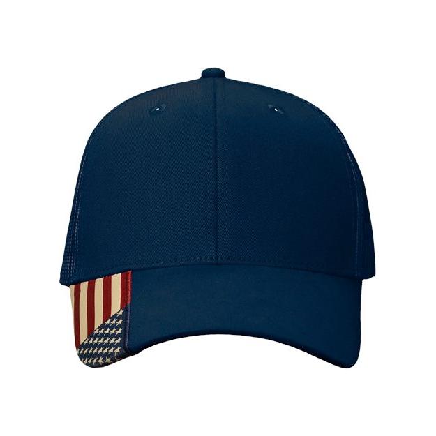 Kati USA Flag Mesh Cap - Kati AM350M Kati Navy/ USA Mesh Adjustable