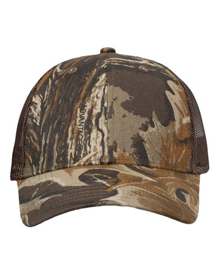 Valucap Licensed Camo Mesh Cap - Valucap VC150M Valucap Advantage Classic/ Brown Mesh Adjustable