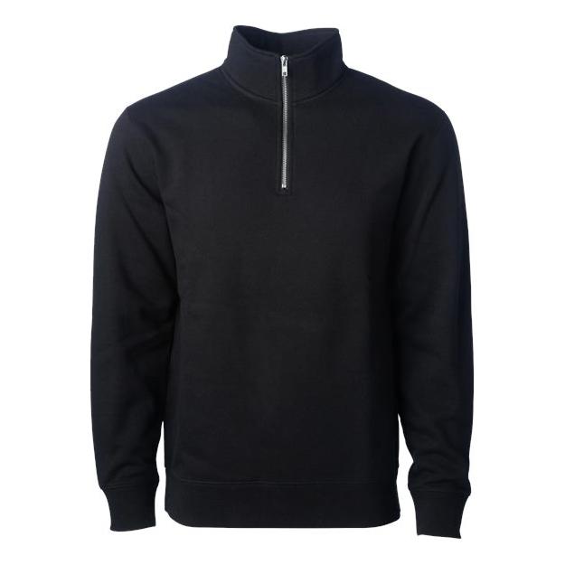 Independent Trading Co. Midweight Quarter-Zip Pullover - Independent Trading Co. SS4600QZ Independent Trading Co. Black XS