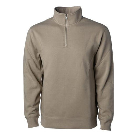 Independent Trading Co. Midweight Quarter-Zip Pullover - Independent Trading Co. SS4600QZ Independent Trading Co. Cement XS