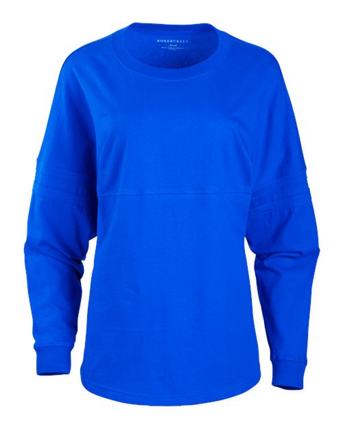 Boxercraft Women's Pom Pom Long Sleeve Jersey T-Shirt - Boxercraft BW3514