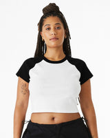 Bella + Canvas 1201 Women's Micro Rib Raglan Baby Tee