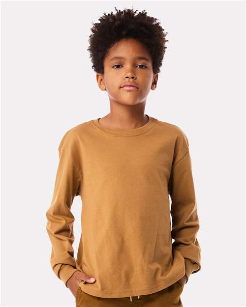 Bella + Canvas 3511Y Youth 6oz Heavyweight Long Sleeve Tee