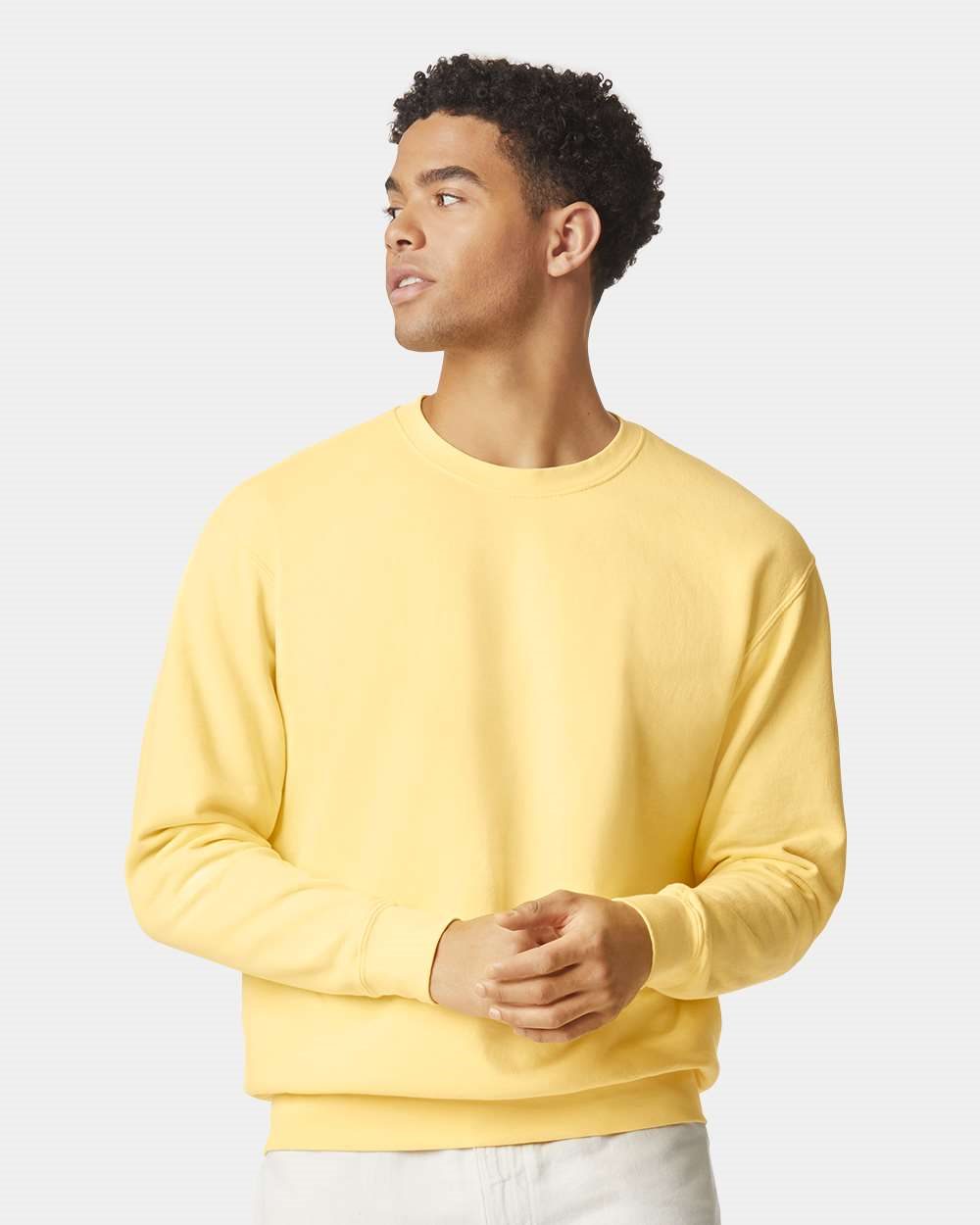 Comfort Colors 1466 Unisex Garment-Dyed Lightweight Fleece Crewneck Sweatshirt