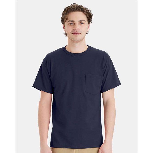 Hanes Essential-T Pocket T-Shirt - Hanes 5290P Hanes