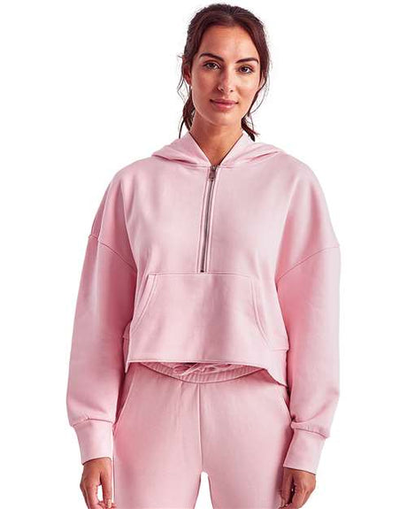 TriDri Women's Alice Half-Zip Hooded Sweatshirt - TriDri TD077