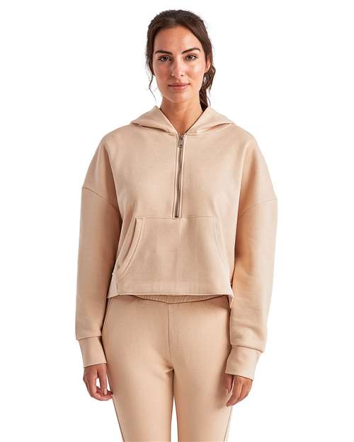 TriDri Women's Alice Half-Zip Hooded Sweatshirt - TriDri TD077