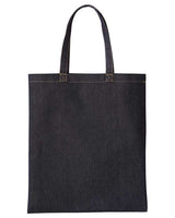 Artisan Collection by Reprime Denim Tote Bag - Artisan Collection by Reprime RP998 Artisan Collection by Reprime Indigo Denim One Size