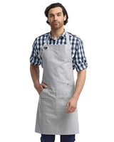 Artisan Collection by Reprime Calibre Heavy Canvas Apron with Pocket - Artisan Collection by Reprime RP137 Artisan Collection by Reprime Silver One Size