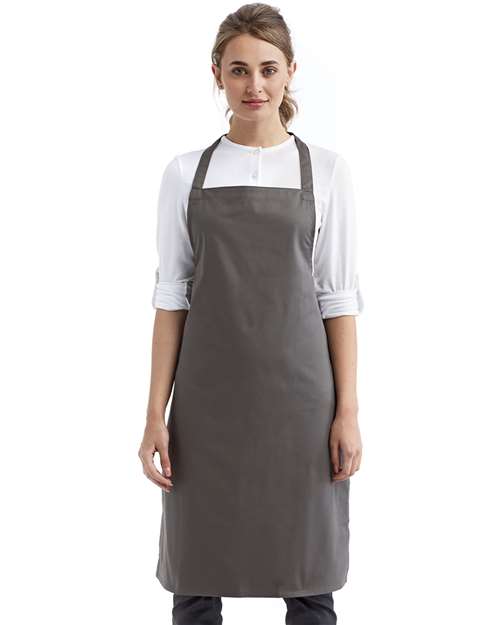 Artisan Collection by Reprime Organic Cotton Bib Apron - Artisan Collection by Reprime RP102 Artisan Collection by Reprime Dark Grey One Size