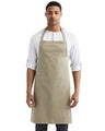 Artisan Collection by Reprime Organic Cotton Bib Apron - Artisan Collection by Reprime RP102 Artisan Collection by Reprime Khaki One Size
