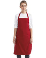 Artisan Collection by Reprime Organic Cotton Bib Apron - Artisan Collection by Reprime RP102 Artisan Collection by Reprime Red One Size