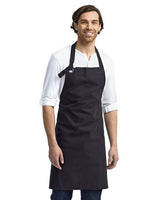 Artisan Collection by Reprime Calibre Heavy Canvas Bib Apron - Artisan Collection by Reprime RP130 Artisan Collection by Reprime Black One Size