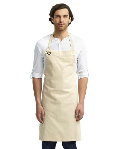 Artisan Collection by Reprime Calibre Heavy Canvas Bib Apron - Artisan Collection by Reprime RP130 Artisan Collection by Reprime Natural One Size