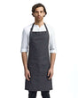 Artisan Collection by Reprime Jeans Stitch Denim Bib Apron with Pockets - Artisan Collection by Reprime RP126 Artisan Collection by Reprime Black Denim One Size