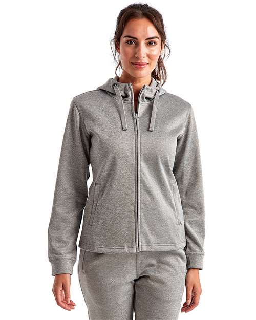 TriDri Women's Spun Dyed Full-Zip Hooded Sweatshirt - TriDri TD498