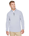 Joe's USA Men's CrownLux Performance® Clubhouse Micro-Stripe Quarter-Zip Pullover