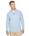 Joe's USA Men's CrownLux Performance® Clubhouse Micro-Stripe Quarter-Zip Pullover