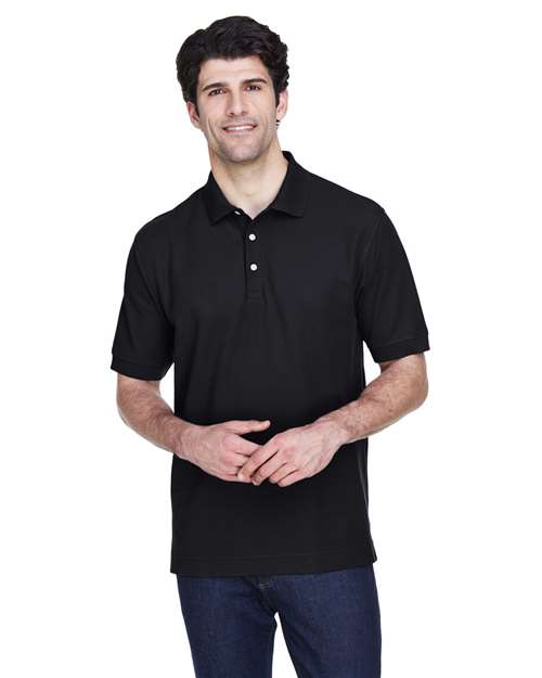Joe's USA Men's Pima Piqué Polo