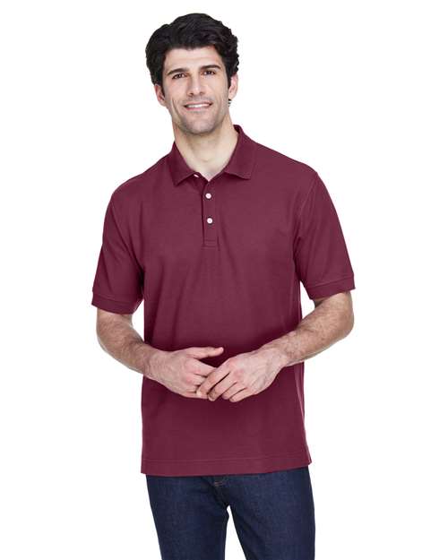 Joe's USA Men's Pima Piqué Polo