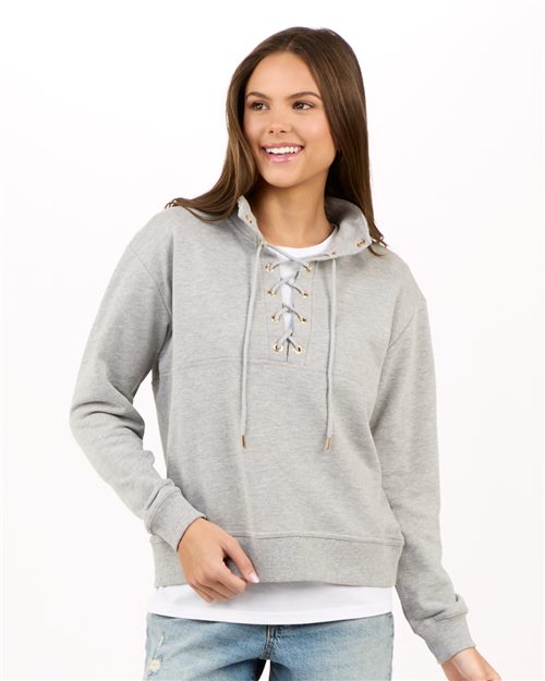 Boxercraft Women's Lace Up Pullover - Boxercraft BW5401