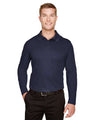 Devon & Jones Men's CrownLux Performance® Plaited Long Sleeve Polo - Devon & Jones 13263