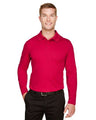 Devon & Jones Men's CrownLux Performance® Plaited Long Sleeve Polo - Devon & Jones 13263