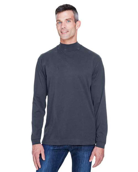 Joe's USA Unisex Sueded Jersey Mock Neck T-Shirt