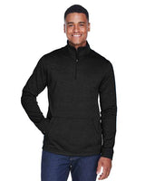 Joe's USA Men's Newbury Mélange Fleece Quarter-Zip Pullover