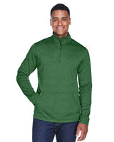 Joe's USA Men's Newbury Mélange Fleece Quarter-Zip Pullover