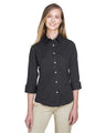Joe's USA Women's Perfect Fit™ Three-Quarter Sleeve Stretch Poplin Dress Shirt