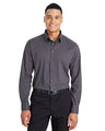 Joe's USA Men's CrownLux Performance® Tonal Mini Check Woven Dress Shirt