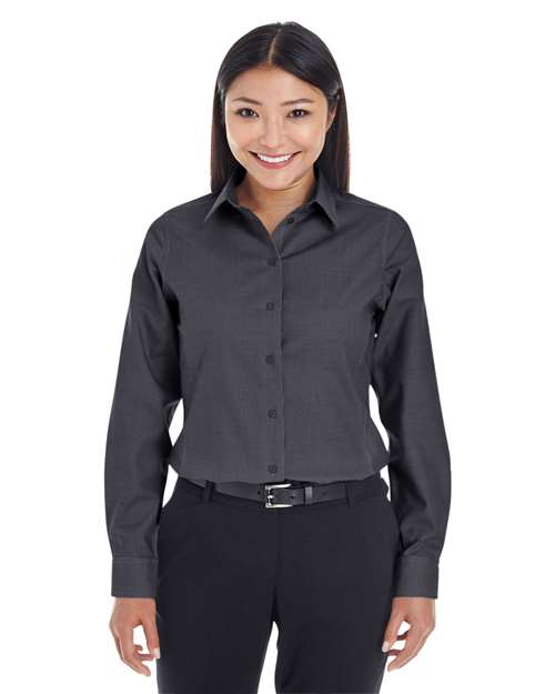 Joe's USA Women's Crown Collection® Royal Dobby Woven Dress Shirt